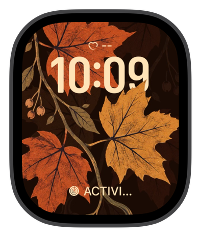 FALL2 watch face on an Apple Watch