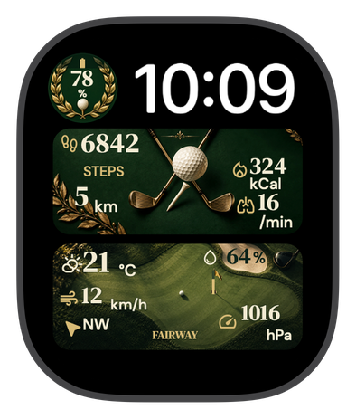 Fairway Club watch face cover
