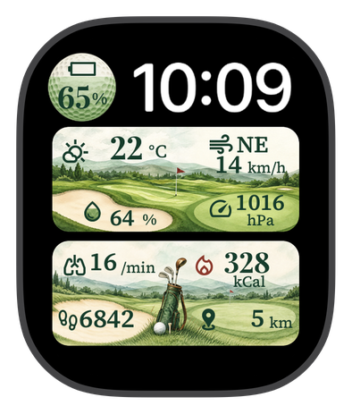 Fairway watch face cover