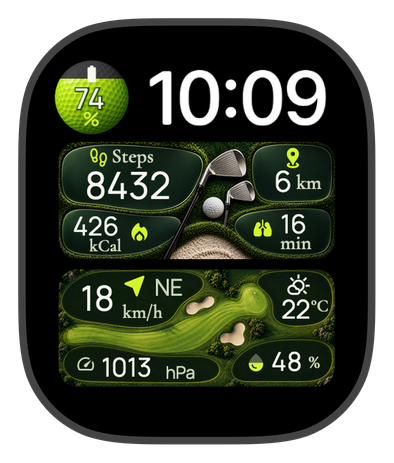 Links watch face cover