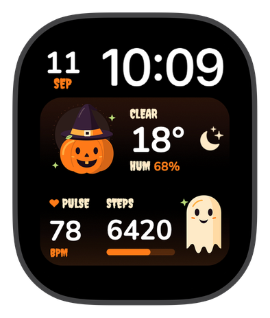WITCHING HOUR watch face on an Apple Watch